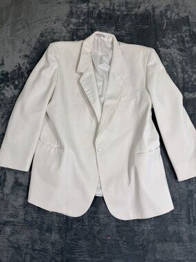 The Formal Wear Collection By Raffinati White Mens Tuxedo Jacket 50L Made In USA